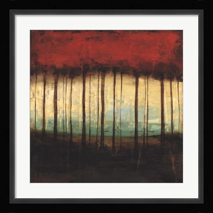 Framed Autumnal Abstract I Print