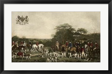 Framed Sir Richard Sutton and The Quorn Hounds Print