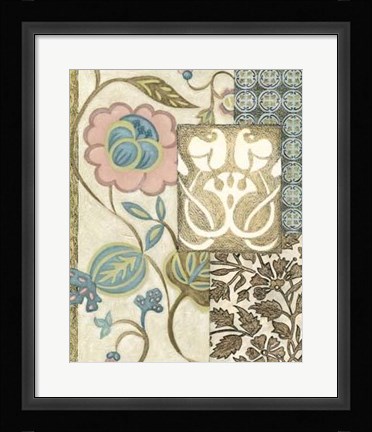 Framed Nouveau Tapestry I Print