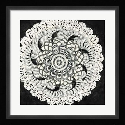 Framed Abstract Rosette I Print