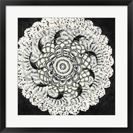 Framed Abstract Rosette I Print