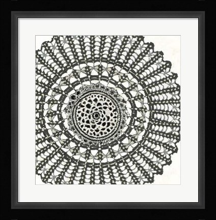 Framed Abstract Rosette II Print