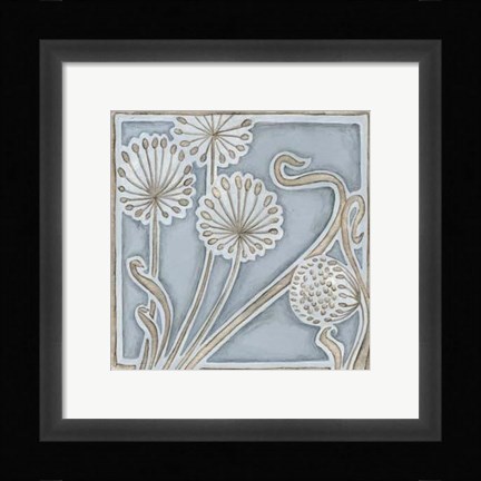 Framed Silver Filigree II Print