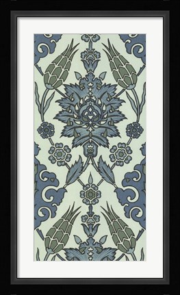 Framed Mediterranean Panel I Print