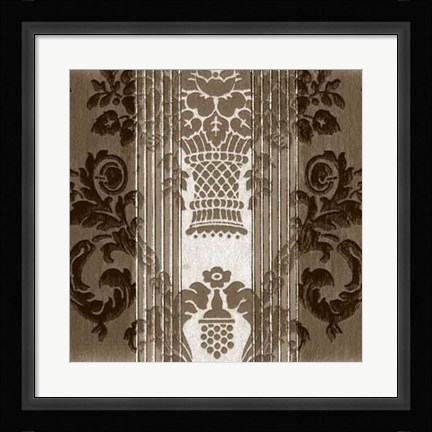 Framed Vintage Wallpaper IV Print