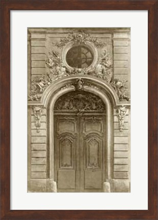 Framed Ornamental Door I Print