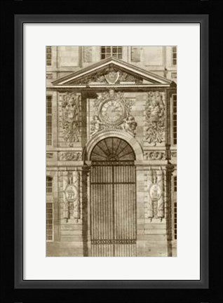 Framed Ornamental Door II Print