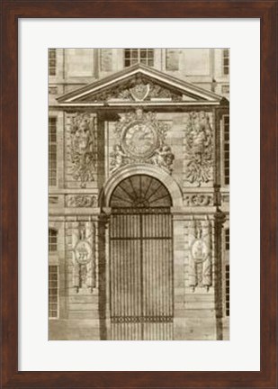 Framed Ornamental Door II Print