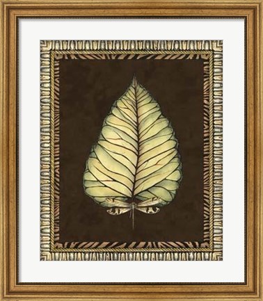 Framed Safari Leaves I Print
