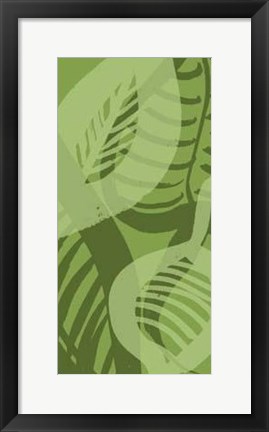 Framed Shades Of Green II Print