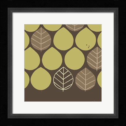Framed Forest Motif I Print