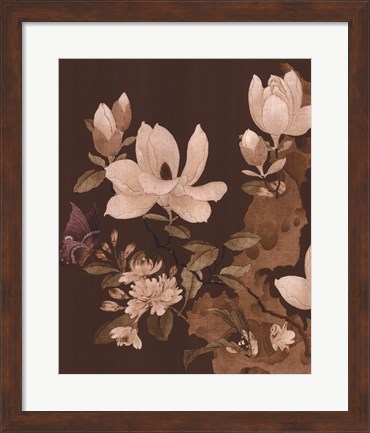 Framed Asian Brocade II Print