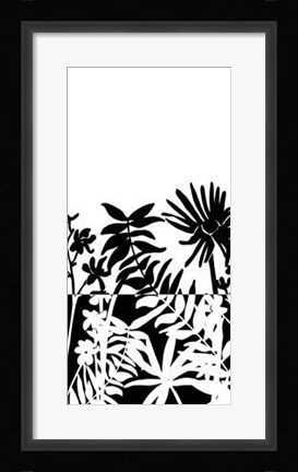 Framed Tropical Silhouette II Print