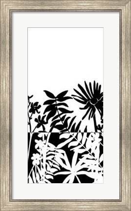 Framed Tropical Silhouette II Print