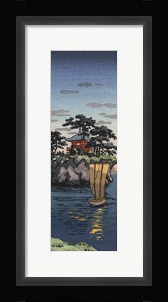 Framed Peaceful Village I Print