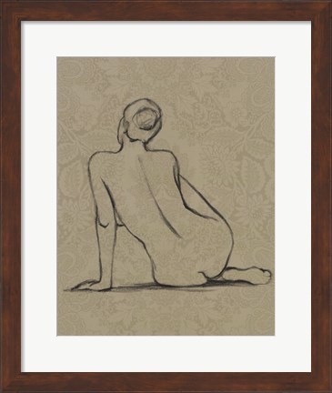 Framed Sophisticated Nude II Print