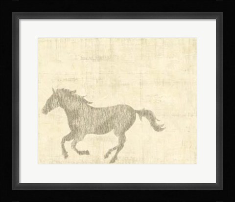 Framed Vintage Horse II Print