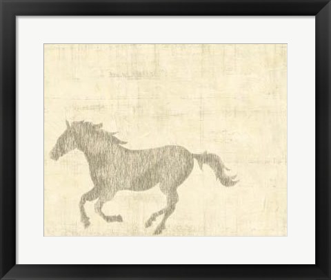 Framed Vintage Horse II Print