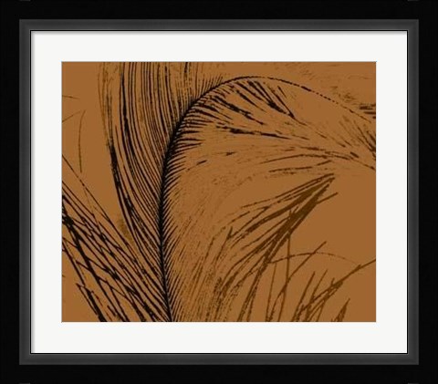 Framed Feathered Impression I Print