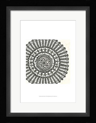 Framed Mini Abstract Rosette II Print