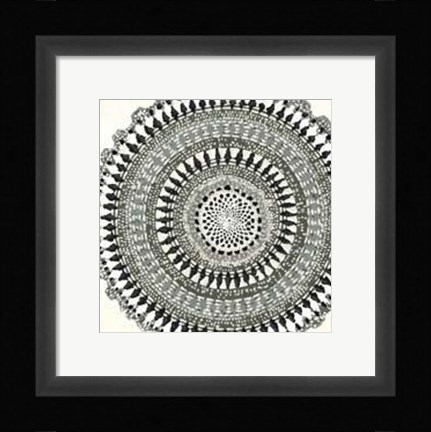 Framed Mini Abstract Rosette III Print