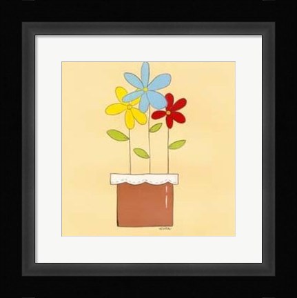 Framed Primary Petals II Print