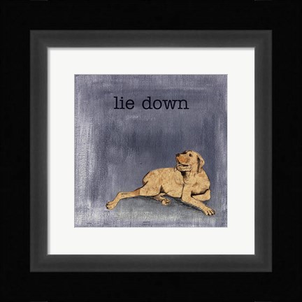 Framed Lie Down Print