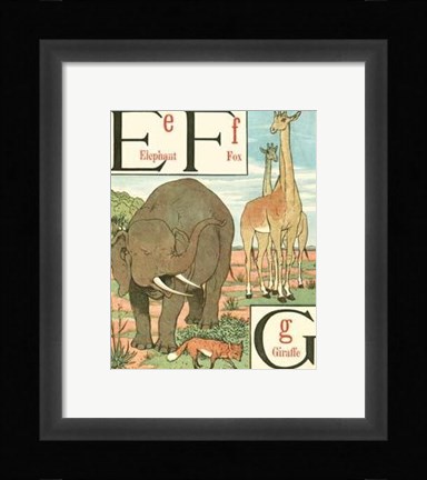 Framed Noah's Alphabet II Print