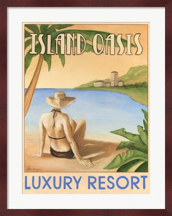 Framed Island Oasis Print