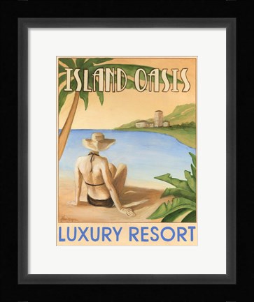 Framed Island Oasis Print