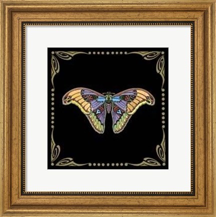 Framed Cloisonne Butterfly Print