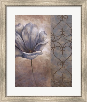 Framed Fleur Bleue II Print