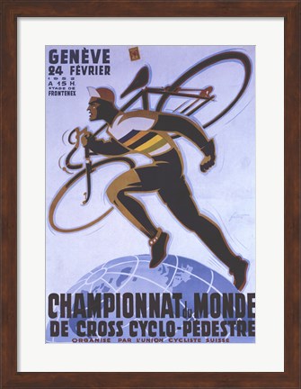 Framed Championnat Du Monde Print