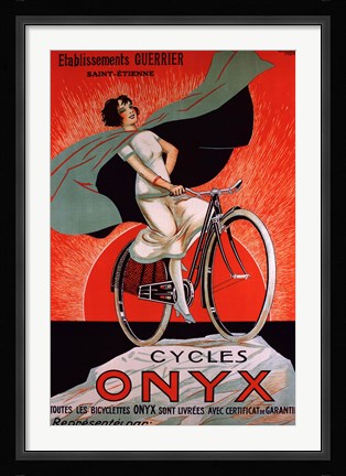 Framed Cycles Onyx Print