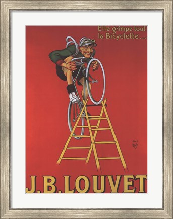 Framed Cycles Louvet Print