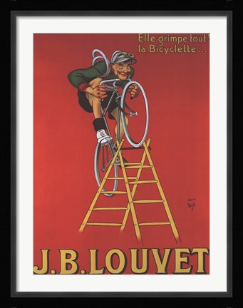 Framed Cycles Louvet Print