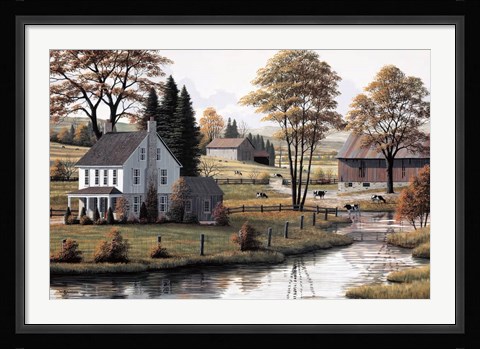 Framed Autumn Grazing Print