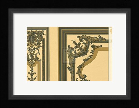 Framed Panelling Design Print