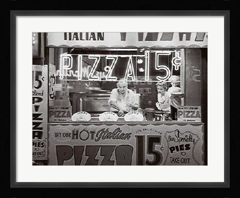 Framed Hot Italian Pizza Print
