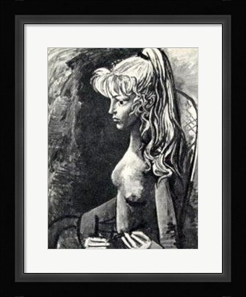 Framed Sylvette Au Fauteuil Print