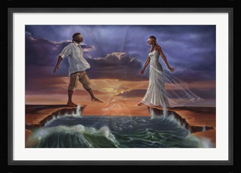 Framed Step Out On Faith 'Love' Print
