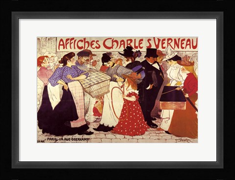 Framed Affiiches Charles Verneau Print