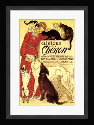 Framed Clinique Cheron Print