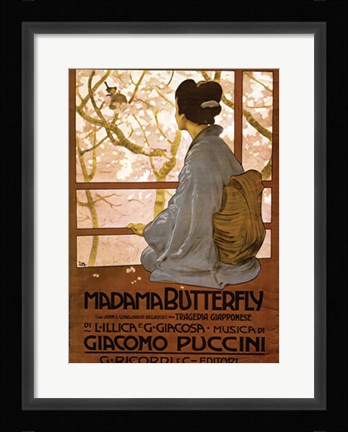 Framed Madama Butterfly Print