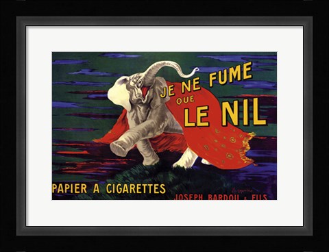 Framed Je Ne Fume Que Le Nil Print