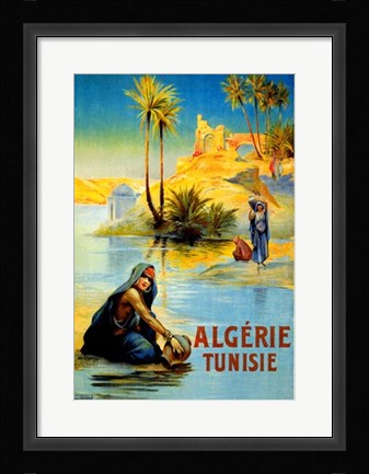 Framed Algerie Tunisie Print