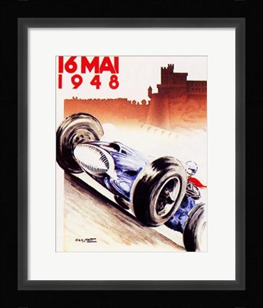 Framed Monaco, 1948 Print