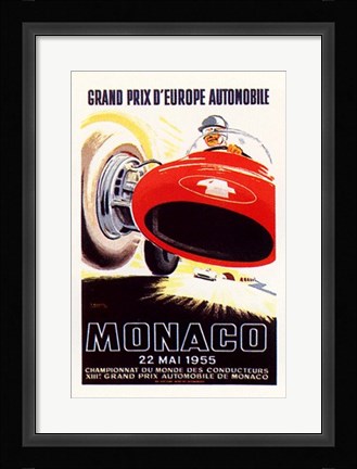 Framed Monaco, 1955 Print