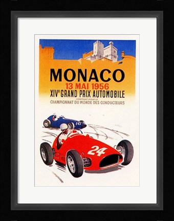 Framed Monaco, 1956 Print