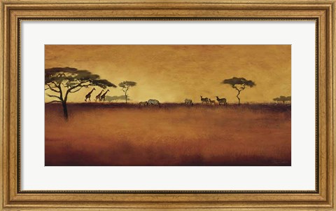 Framed Serengeti I Print